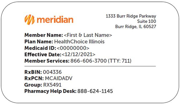 Meridian member ID