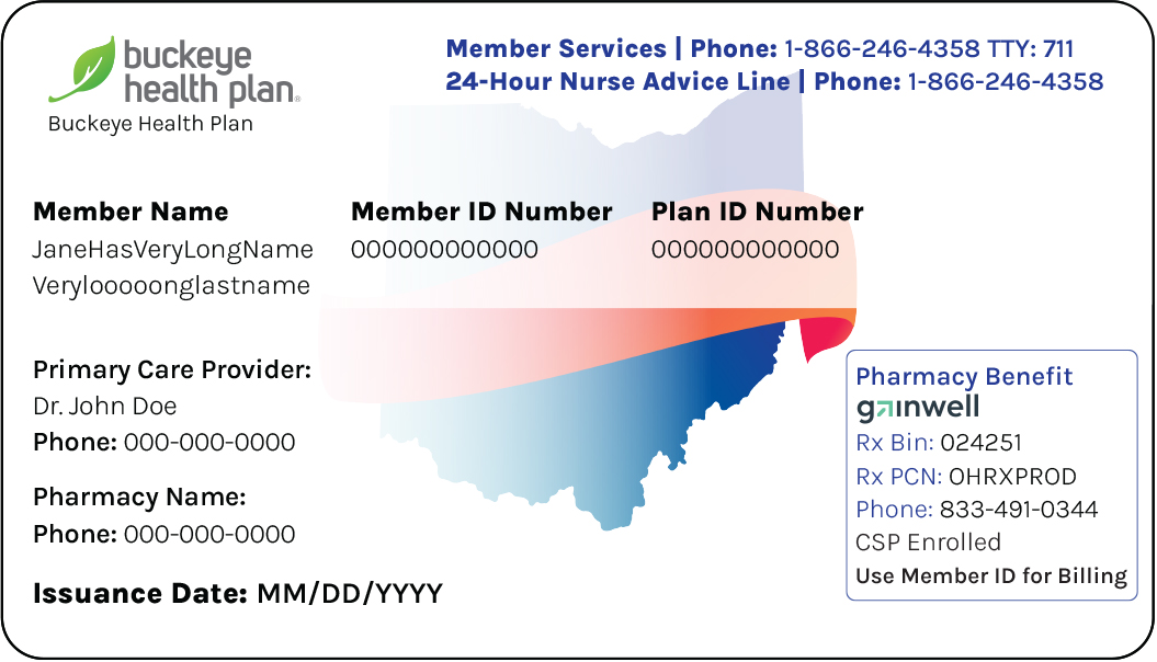 Buckeye Health Plan member ID